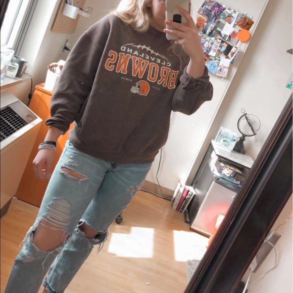 VINTAGE NFL Browns Crewneck - Picture 3 of 4